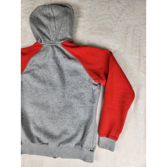 Nike Women's Full Zip Hoodie Size Large Red/Gray Swoosh - Picture 8 of 15
